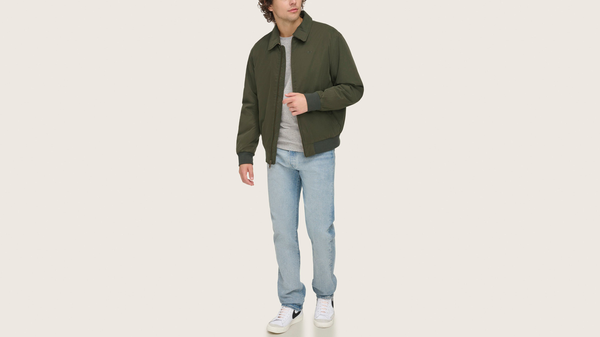 Dockers Microtwill Deck Bomber Relaxed Fit Green