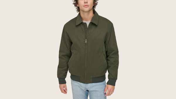 dockers Microtwill Deck Bomber Relaxed Fit Green