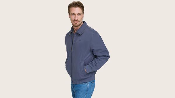 Dockers Microtwill Relaxed Bomber Jacket Blue