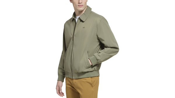 Dockers Microtwill Relaxed Bomber Jacket Green