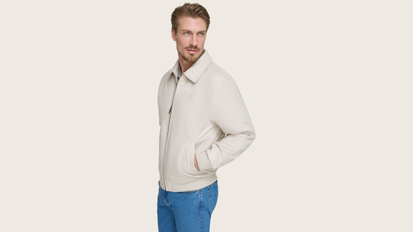 Dockers Microtwill Relaxed Bomber Jacket Khaki