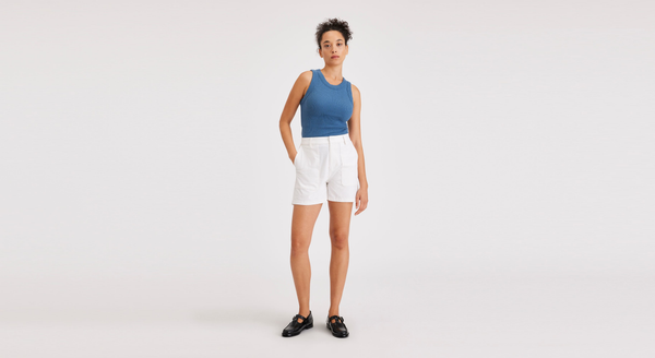 dockers Mid-Rise Short Lucent White