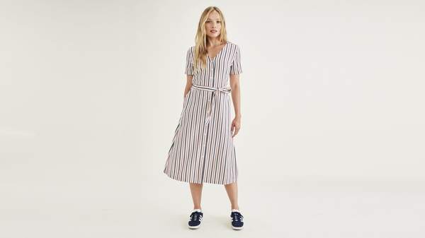 dockers Midi Dress Red