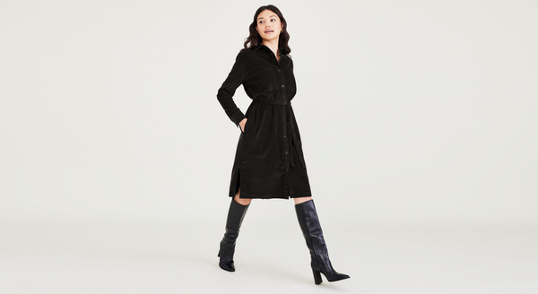 Dockers Midi Dress Relaxed Fit Black