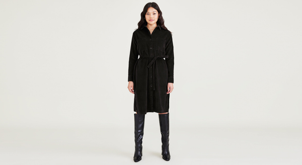 dockers Midi Dress Relaxed Fit Black