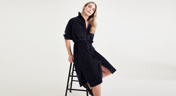 Dockers Midi Dress Relaxed Fit Blue