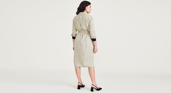 Dockers Midi Dress Relaxed Fit Sahara Khaki