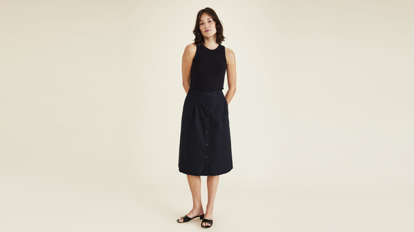 dockers Midi Skirt Beautiful Black