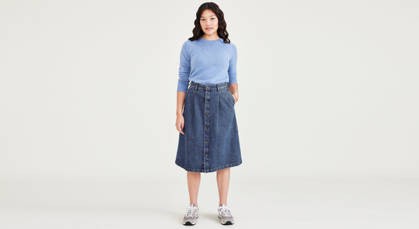 dockers Midi Skirt Blue