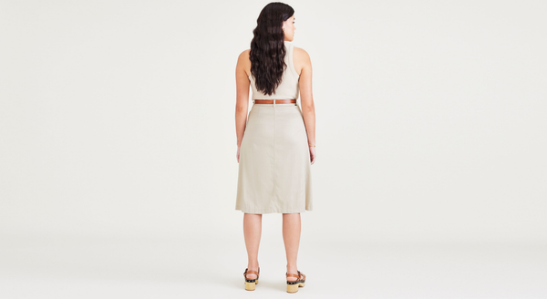 Dockers Midi Skirt Sahara Khaki