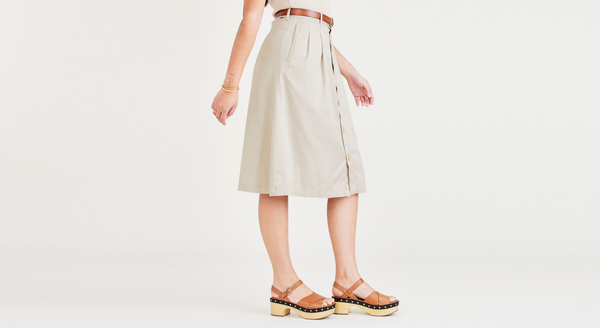 Dockers Midi Skirt Sahara Khaki