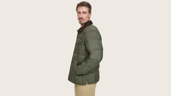 Dockers Midweight Box Quilted Jacket Forest Green
