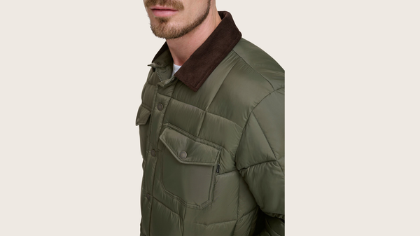 Dockers Midweight Box Quilted Jacket Forest Green