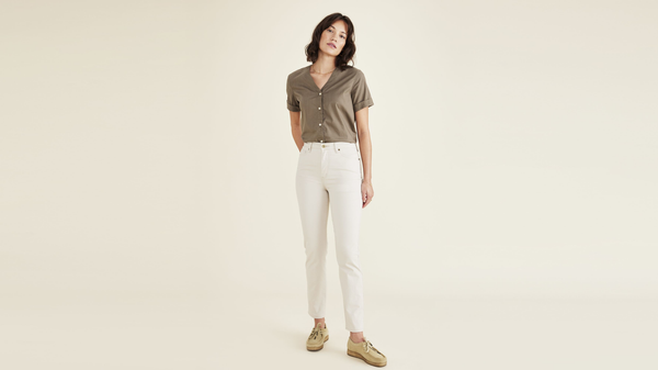 dockers Minna 5-Pocket High Slim Fit Sahara Khaki