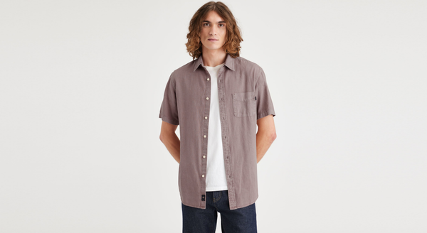 dockers Original Button Up Regular Fit Purple