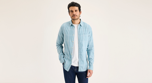 dockers Original Button Up Slim Fit Blue