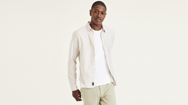 dockers Original Button Up Slim Fit Tan