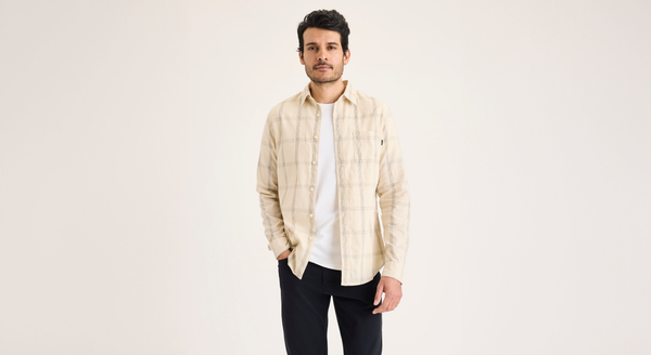 dockers Original Button Up Slim Fit Tan