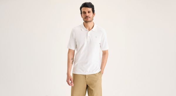 dockers Original Polo Slim Fit Lucent White