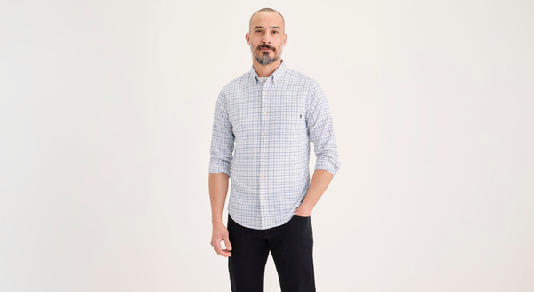 dockers Oxford Shirt Slim Fit Bel Air Blue