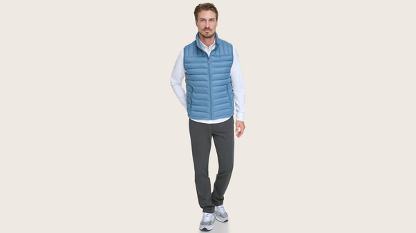 dockers Packable Puffer Vest Blue