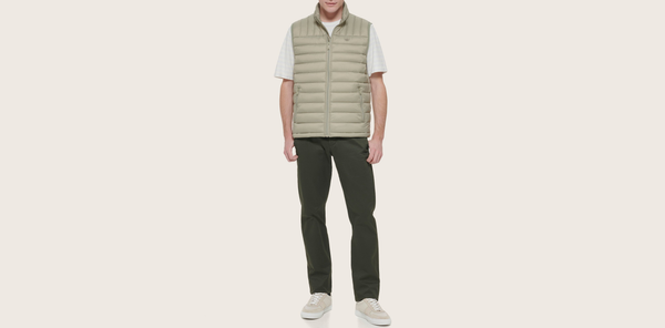 dockers Packable Puffer Vest Green