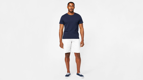 dockers Perfect 10.5" Shorts White Cap