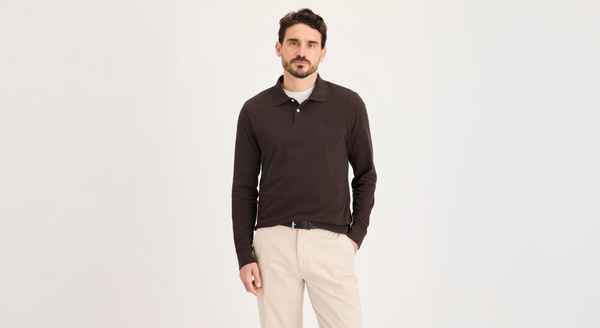 dockers Polo Slim Fit Brown
