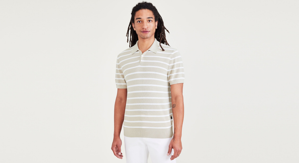 dockers Polo Sweater Regular Fit Sahara Khaki