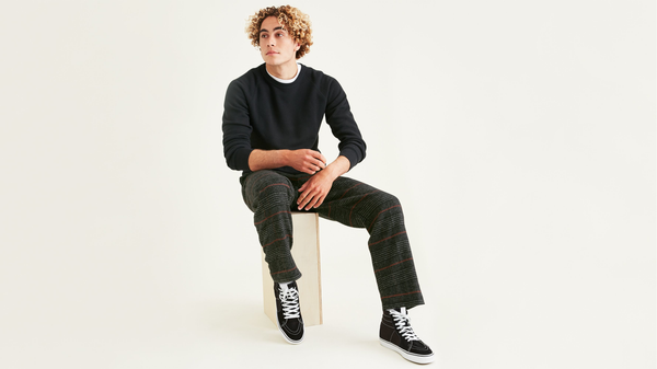 dockers Pull On Chinos Tapered Fit Mineral Black