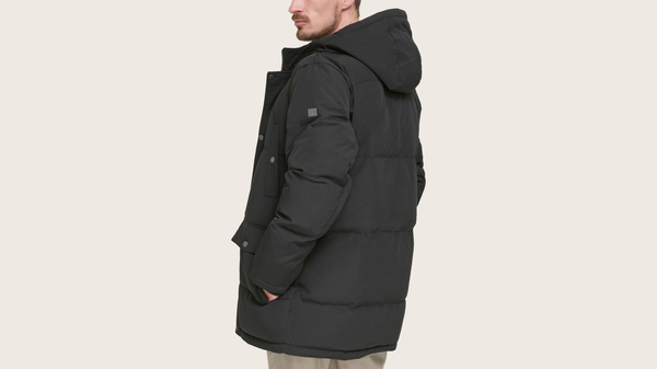 Dockers Quilted Arctic Hooded Parka Black