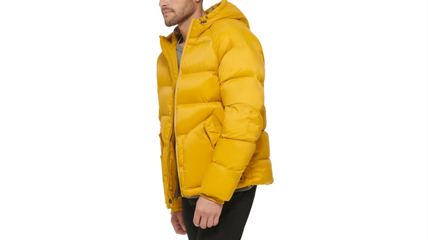 Dockers Quilted Arctic Hooded Parka Yellow