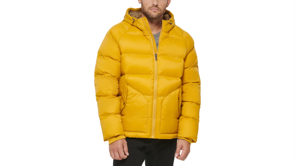 dockers Quilted Arctic Hooded Parka Yellow
