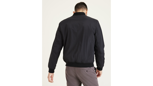 Dockers Recycled Dry Touch Nylon Bomber Black