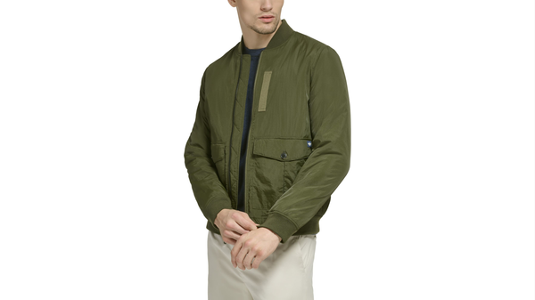Dockers Recycled Dry Touch Nylon Bomber Green