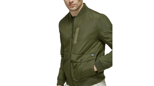 Dockers Recycled Dry Touch Nylon Bomber Green