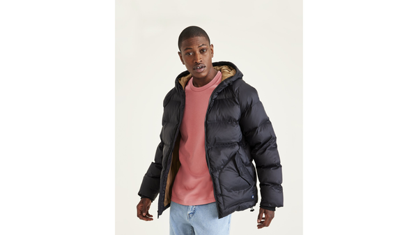 dockers Recycled Nylon Puffer Parka Black