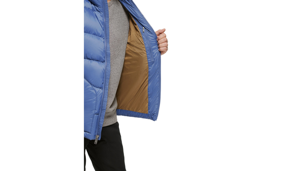 Dockers Recycled Nylon Puffer Parka Ocean Blue