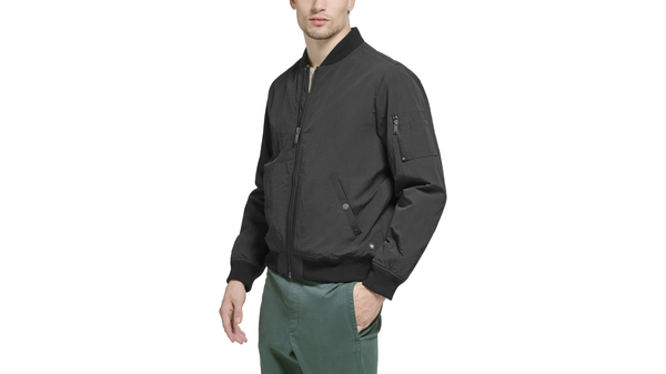 Dockers Recycled Sail Nylon Bomber Jacket Black