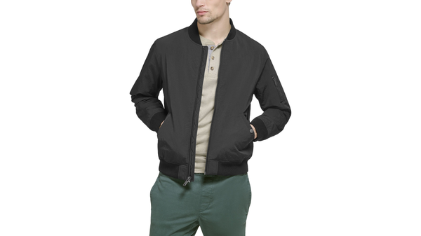 Dockers Recycled Sail Nylon Bomber Jacket Black