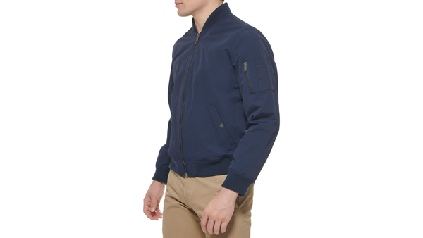 Dockers Recycled Sail Nylon Bomber Jacket Blue