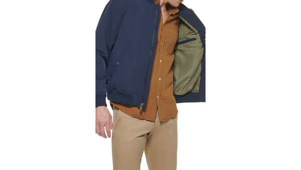 Dockers Recycled Sail Nylon Bomber Jacket Blue