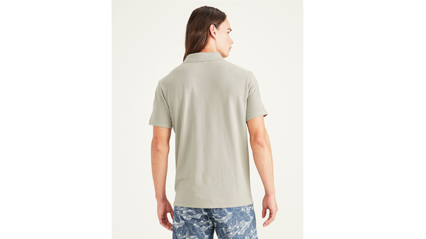 Dockers Rib Collar Polo Slim Fit Green