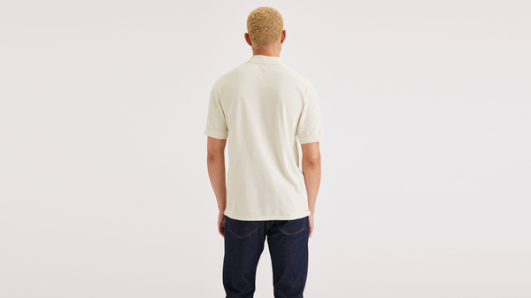 Dockers Rib Collar Polo Slim Fit Khaki