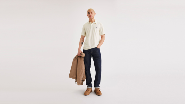Dockers Rib Collar Polo Slim Fit Khaki