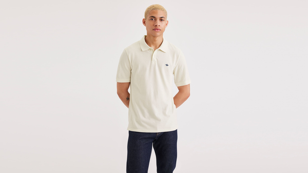 dockers Rib Collar Polo Slim Fit Khaki