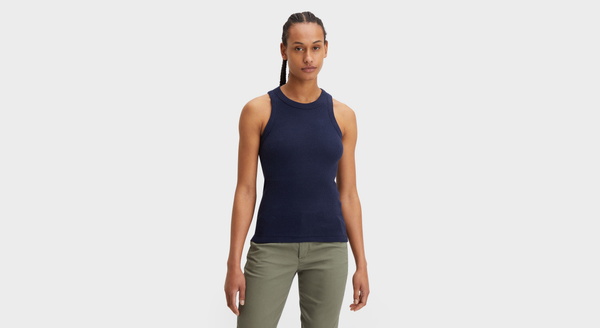 dockers Rib Tank with Lofi Knit Slim Fit Blue