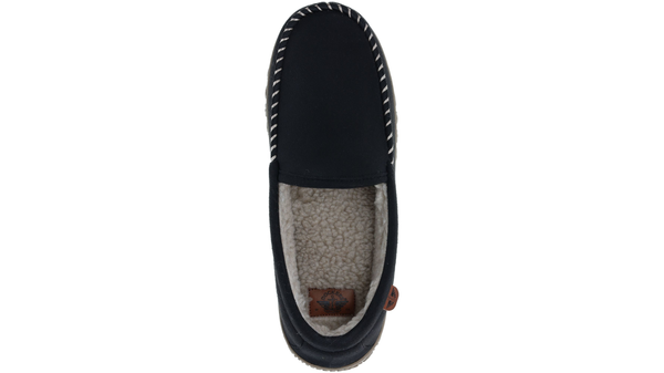 Dockers Rugged Microsuede Moccasin Slippers Black