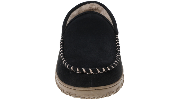 Dockers Rugged Microsuede Moccasin Slippers Black