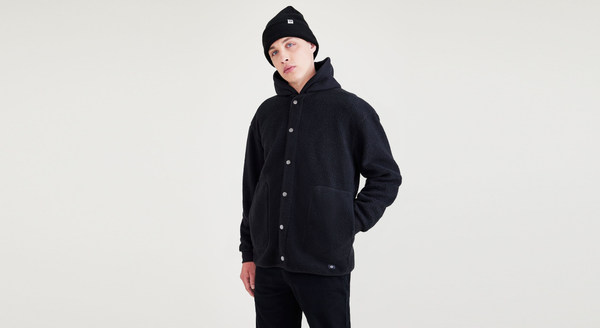 Dockers Sherpa Jacket Relaxed Fit Beautiful Black